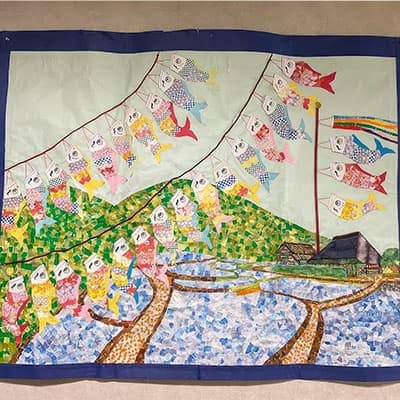 壁面(こいのぼり)